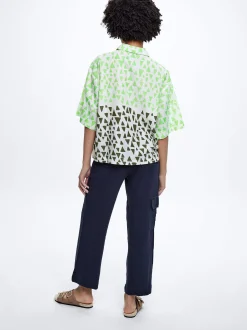 100% Cotton Printed Shirt|Parfois Store