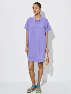100% Lyocell Shirt Dress|Parfois Shop