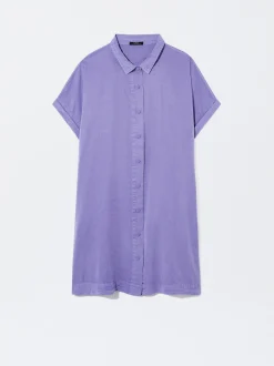 100% Lyocell Shirt Dress|Parfois Shop