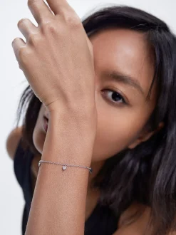 925 Bracelet With Hearts|Parfois Store