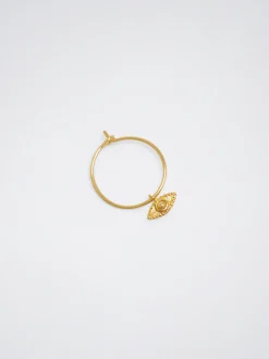 925 Silver Hoop Earrings With Eye Charm|Parfois Clearance