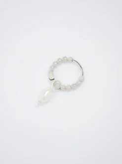 925 Silver Hoop Earrings With Freshwater Pearl|Parfois Best