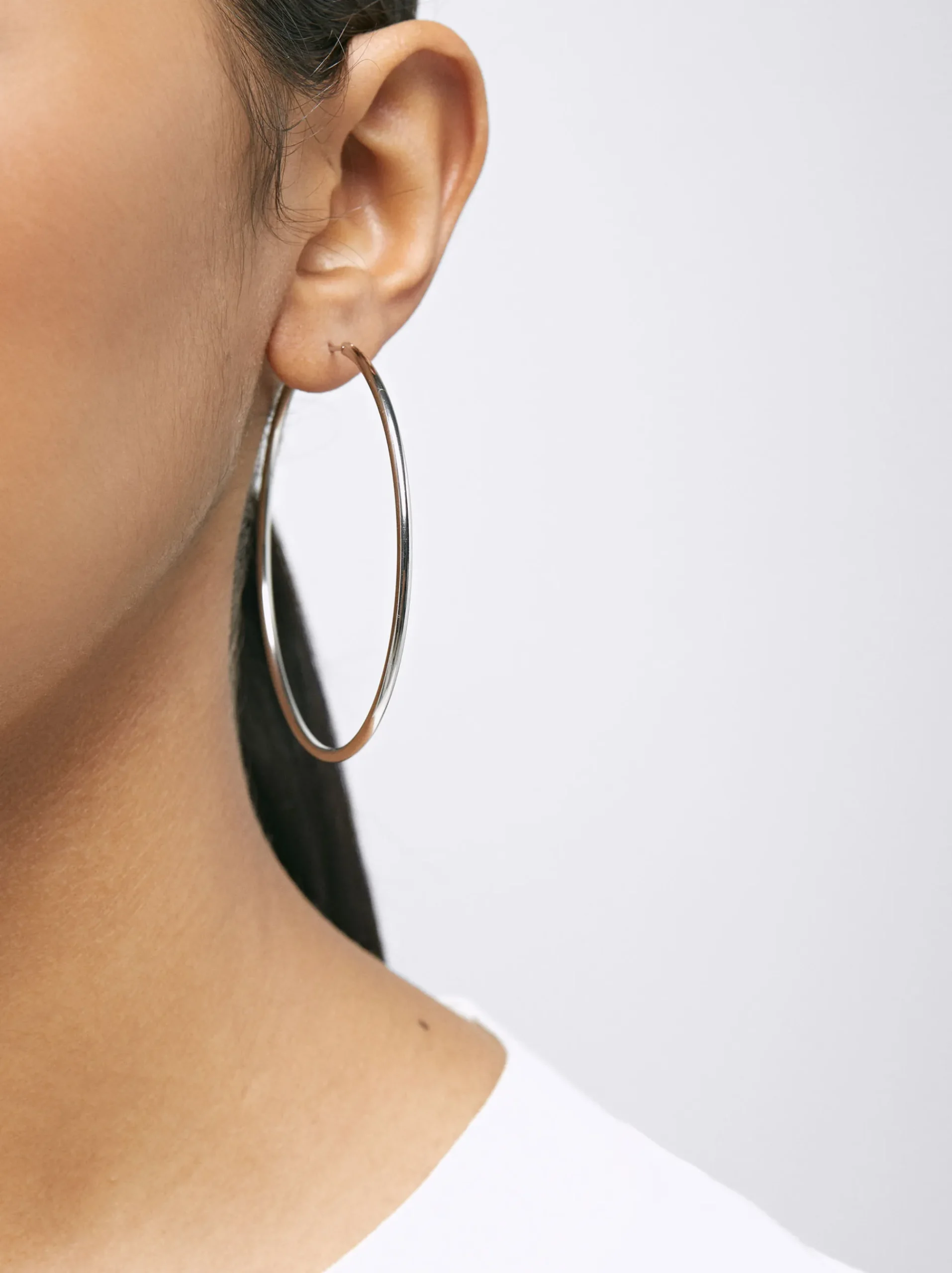925 Large Hoop Earrings|Parfois Online