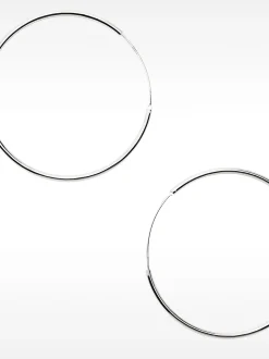 925 Large Hoop Earrings|Parfois Online