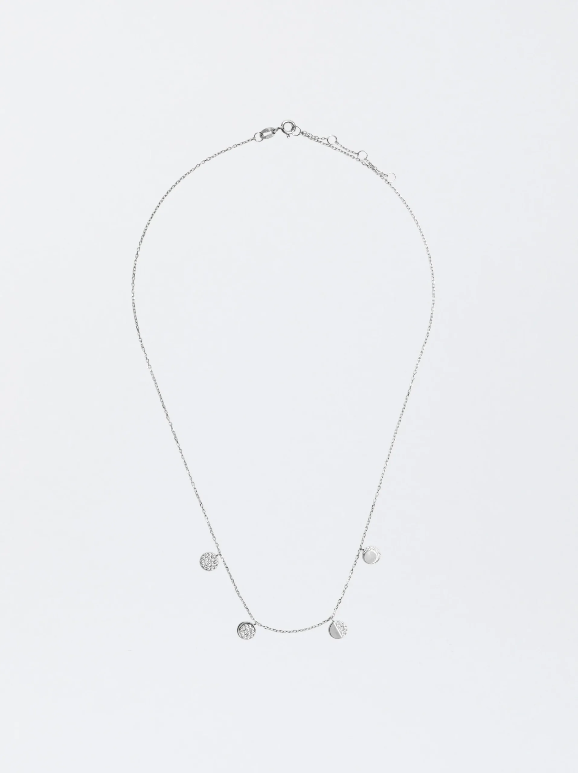 925 Necklace With Zirconia|Parfois Clearance