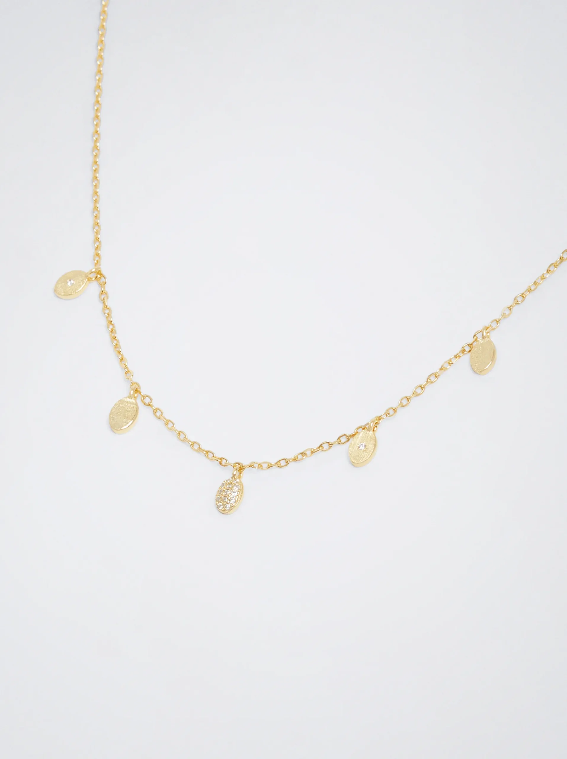 925 Silver Necklace With Zirconia|Parfois Best Sale