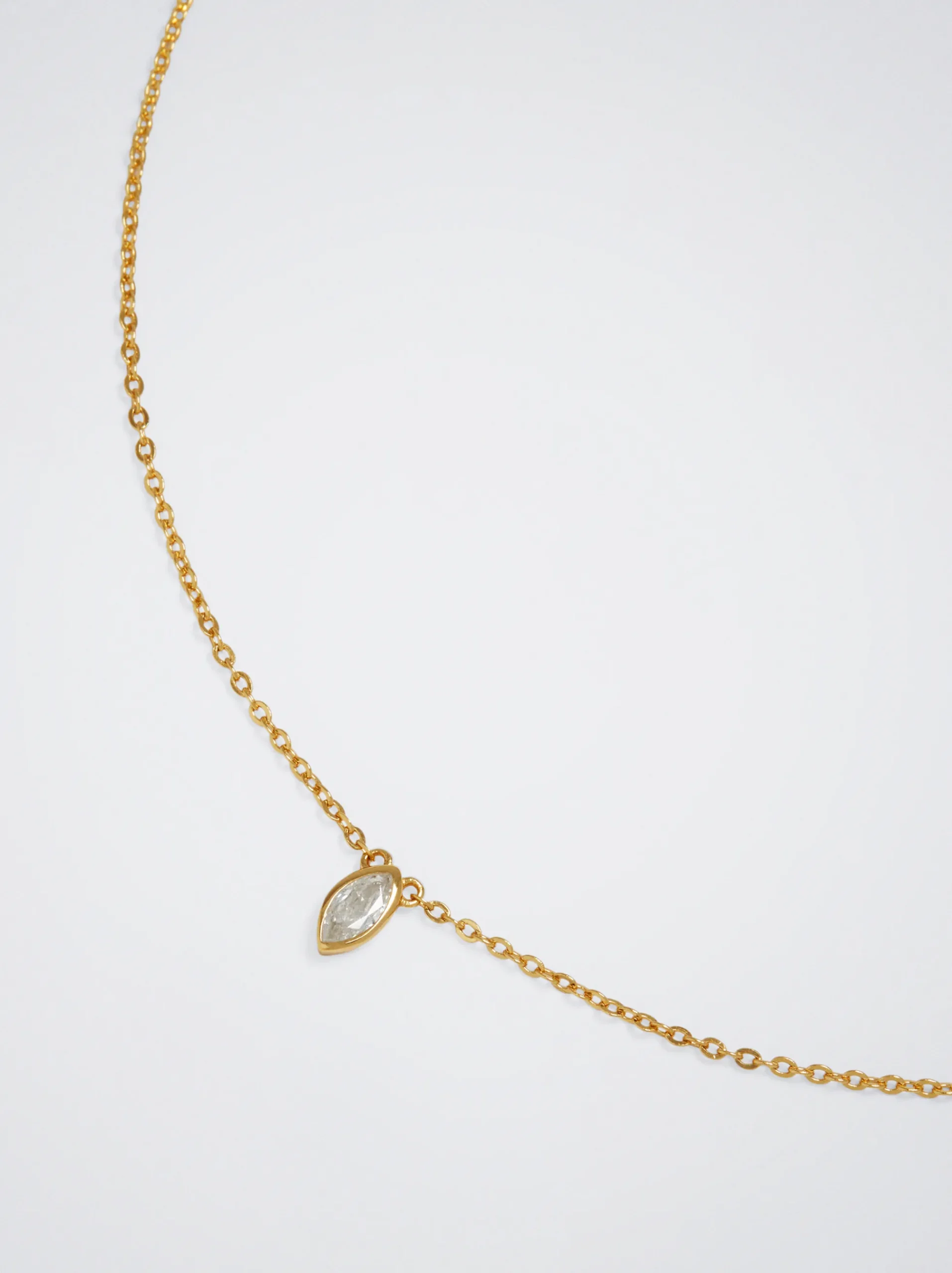 925 Silver Necklace With Zirconia|Parfois New