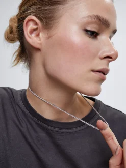 925 Necklace With Zirconia|Parfois Sale