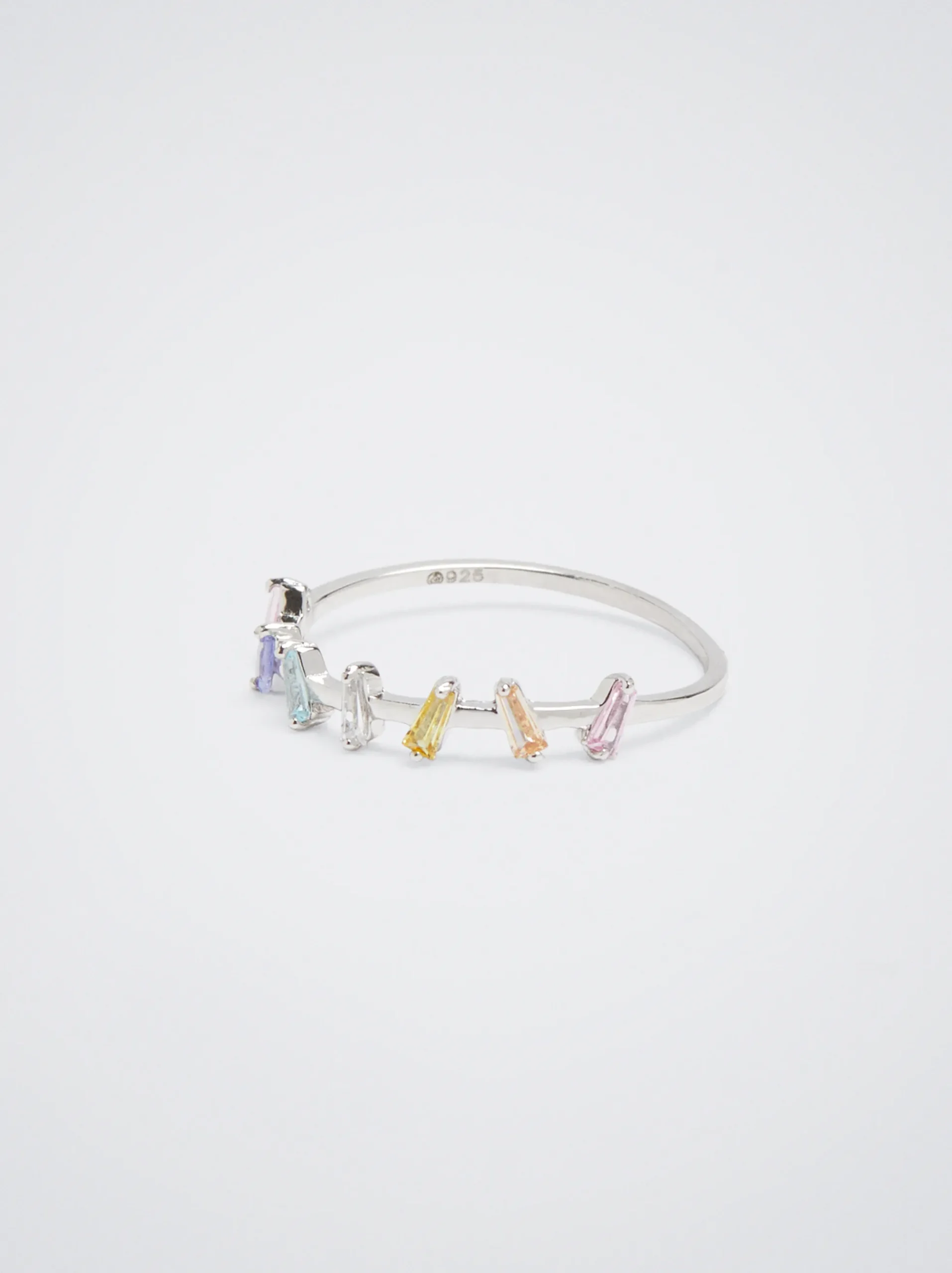 925 Silver Ring With Zirconia|Parfois Shop