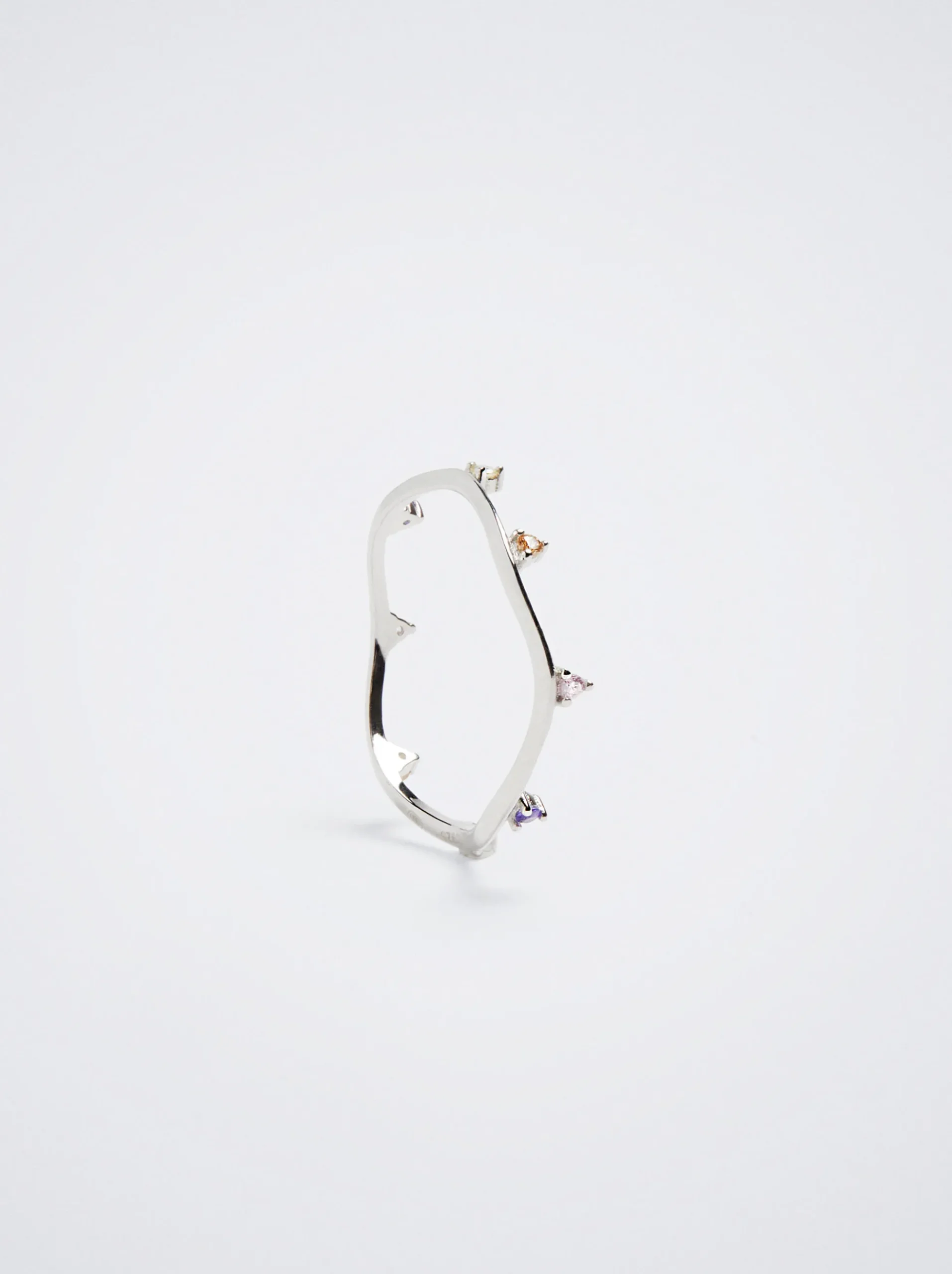 925 Silver Ring With Zirconia|Parfois Online