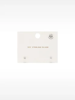 925 Stud Earrings With Zirconia|Parfois Clearance