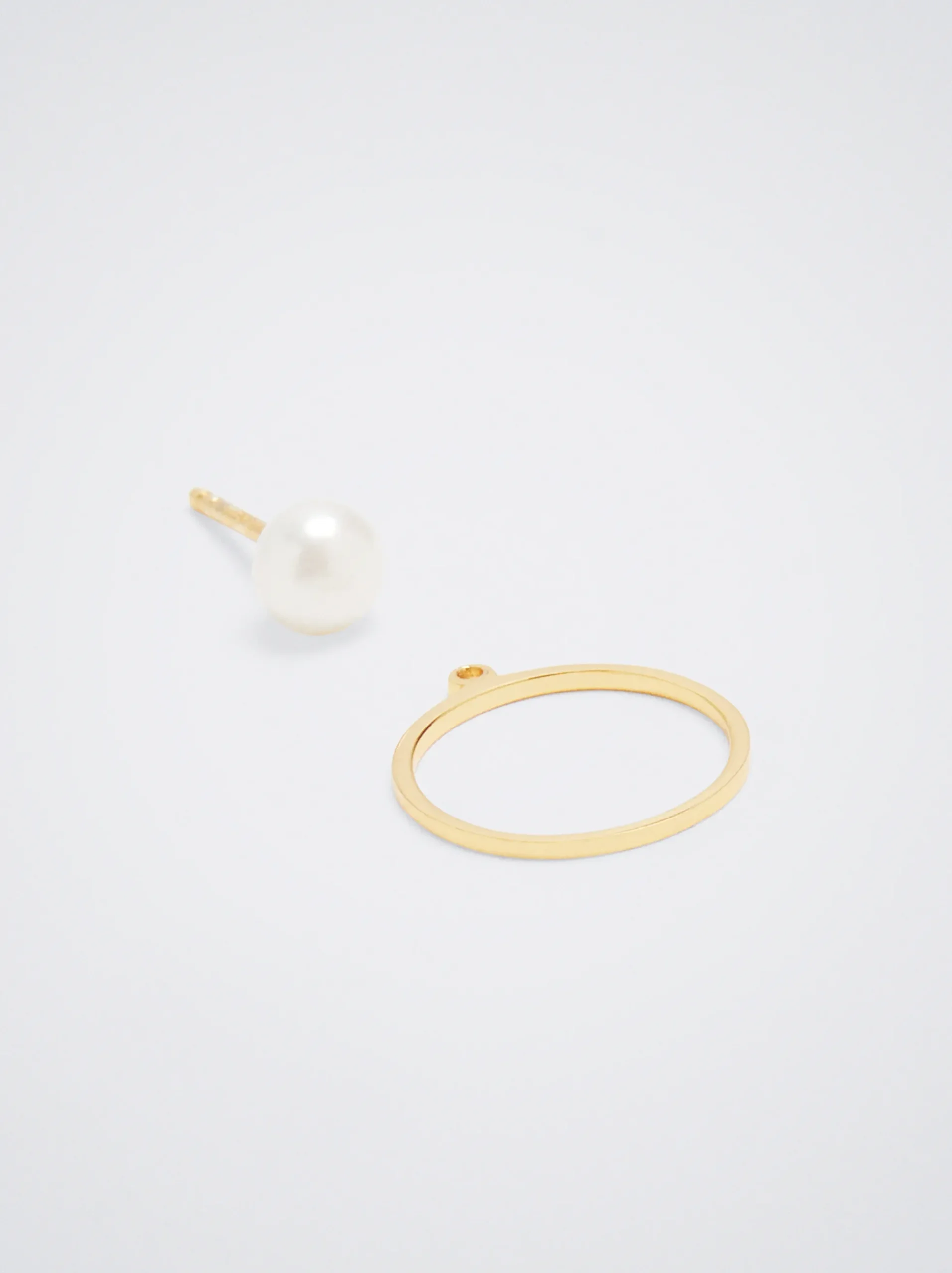 925 Silver Studs With Freshwater Pearl|Parfois Cheap