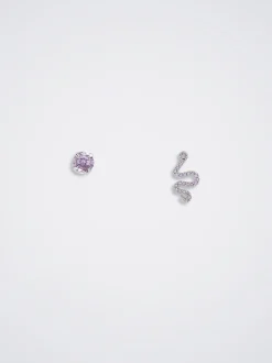 925 Silver Studs With Zirconia|Parfois Fashion
