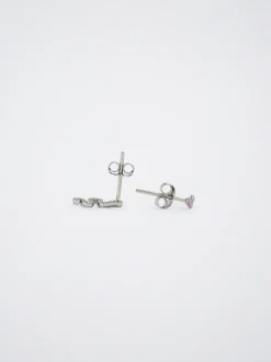 925 Silver Studs With Zirconia|Parfois Fashion