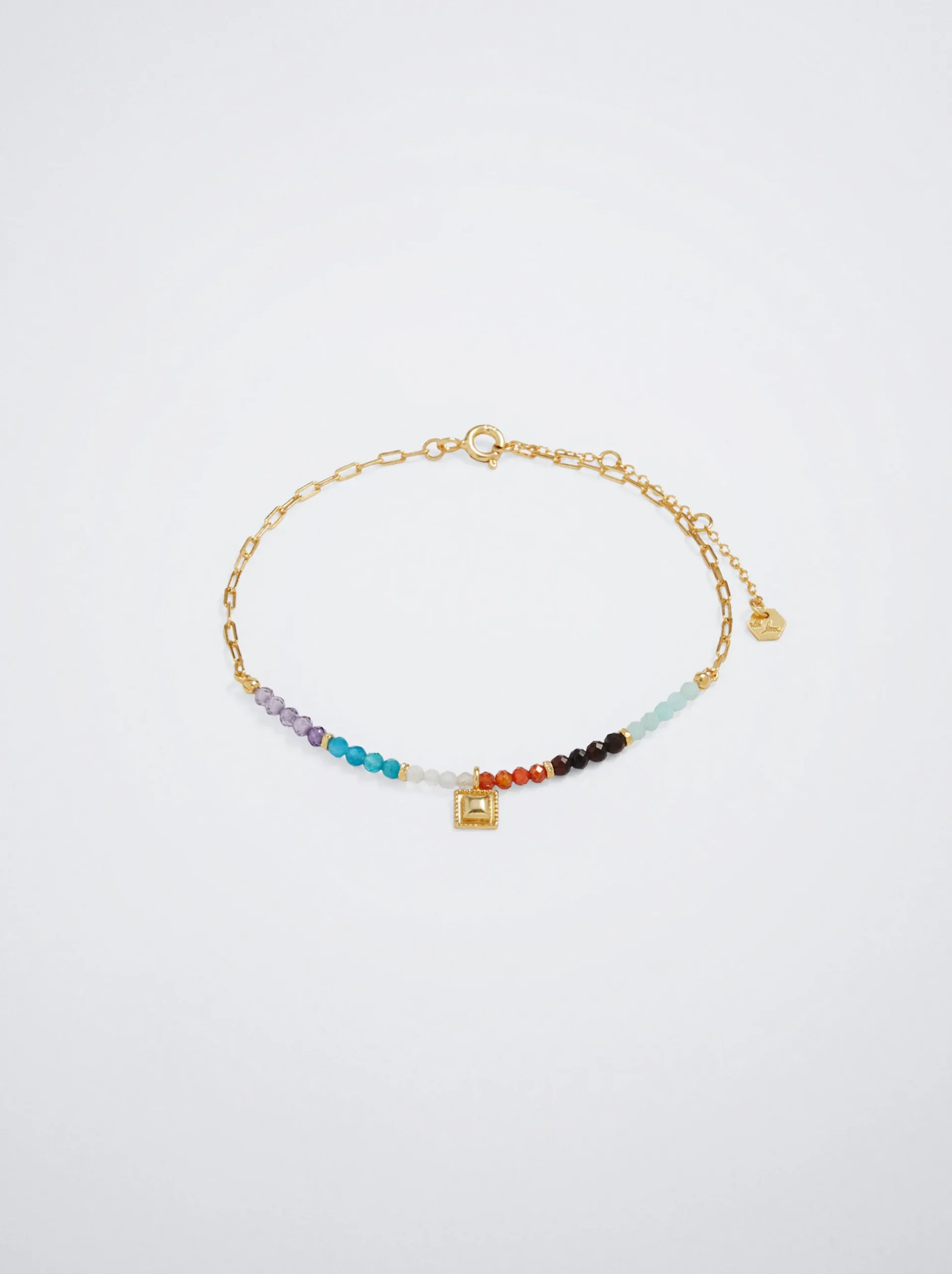 925 Sterling Silver Bracelet With Semiprecious Stone|Parfois Fashion