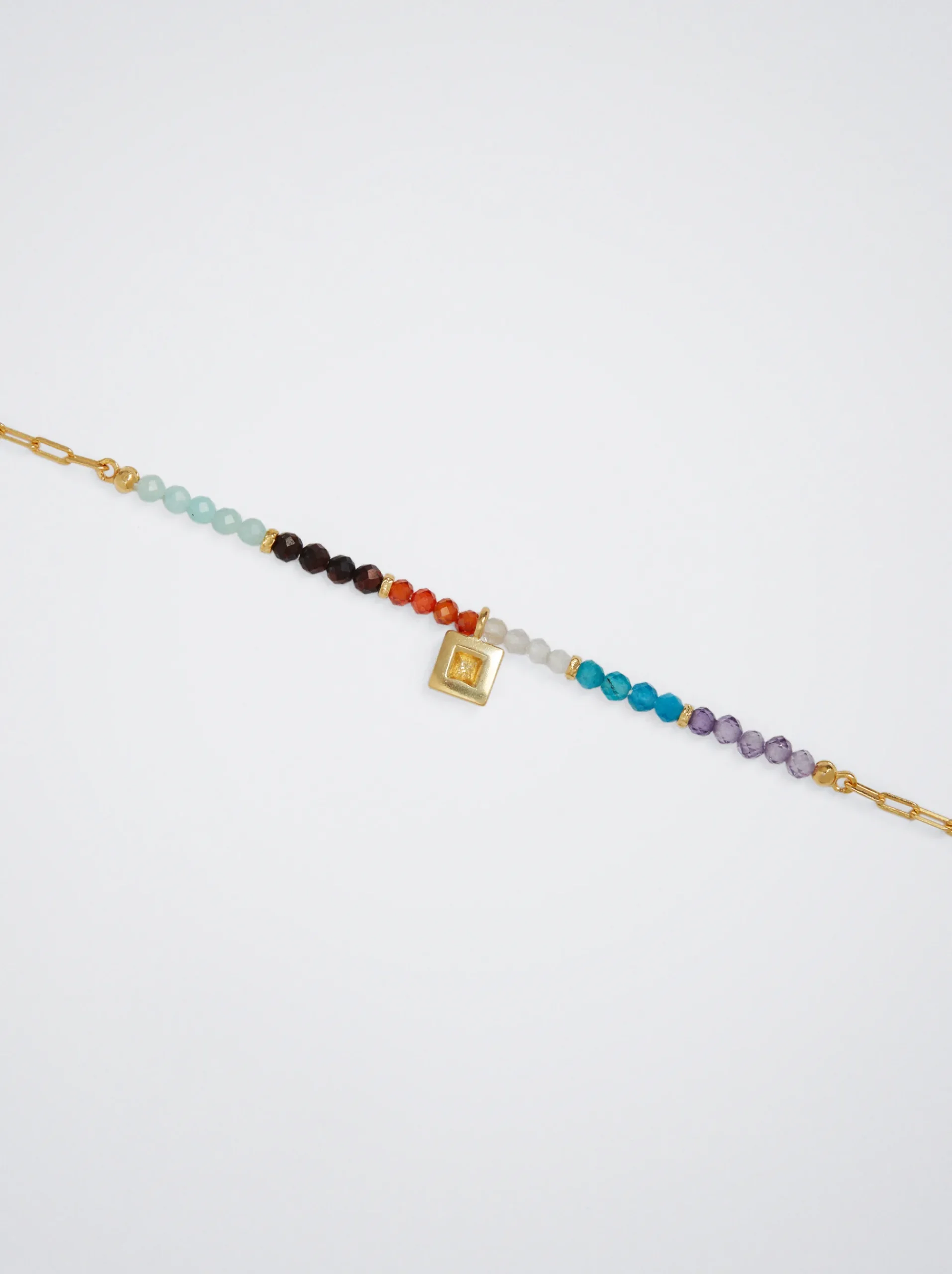 925 Sterling Silver Bracelet With Semiprecious Stone|Parfois Fashion