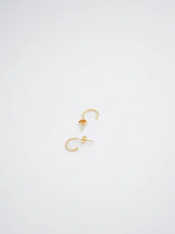 925 Sterling Silver Hoops With Zirconia|Parfois Outlet