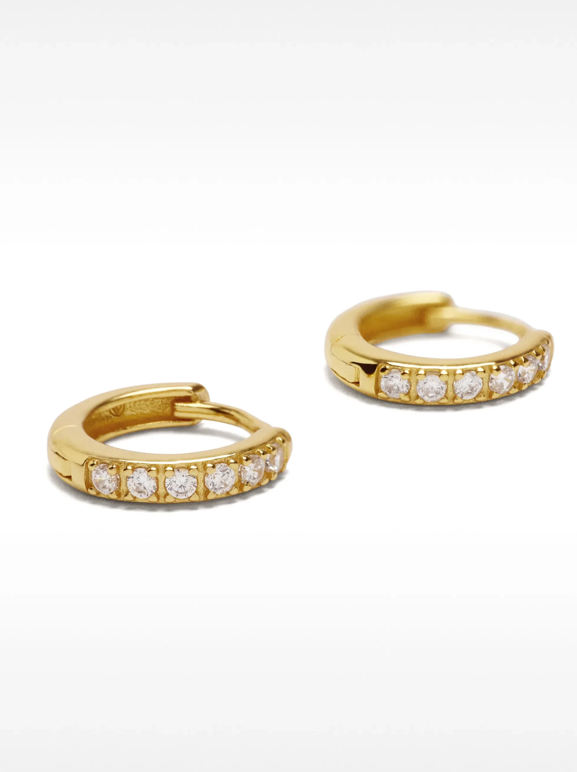 925 Sterling Silver Hoops With Zirconia|Parfois Best