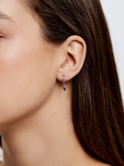 925 Sterling Silver Hoops With Zirconia|Parfois Best