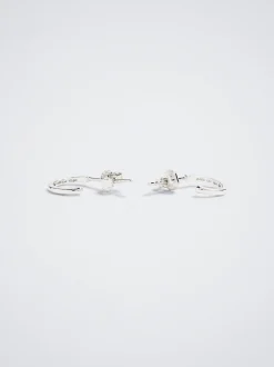 925 Sterling Hoops With Zirconia|Parfois Best Sale