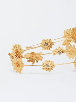 Aliceband With Flowers And Strass|Parfois New
