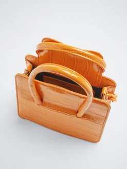 Animal Embossed Bag With Chain|Parfois Shop
