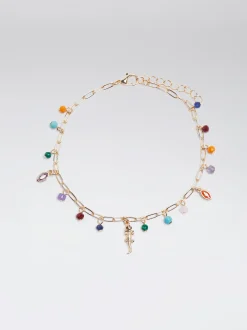 Anklet Bracelet With Stone And Zirconia|Parfois Fashion