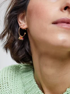 Beaded Hoop Earrings|Parfois Cheap
