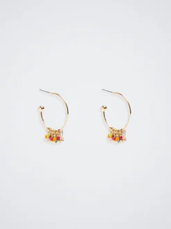 Beaded Hoop Earrings|Parfois Cheap