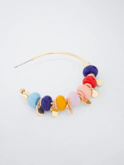 Beaded Hoop Earrings|Parfois Best