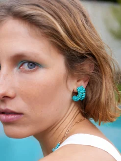 Beaded Hoop Earrings|Parfois Fashion