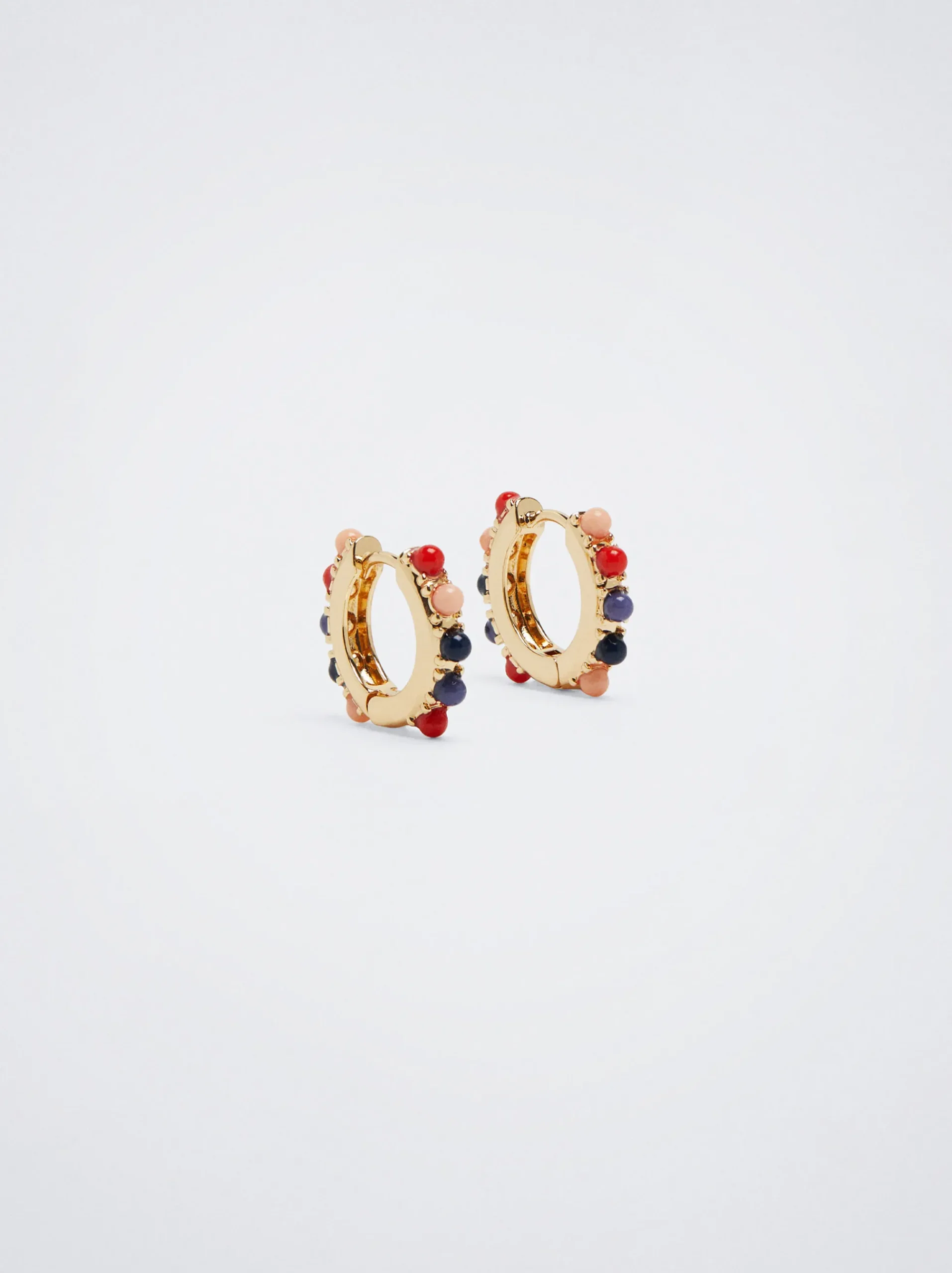 Beaded Hoop Earrings|Parfois Flash Sale
