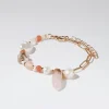 Bracelet With Stone And Pearl|Parfois Cheap