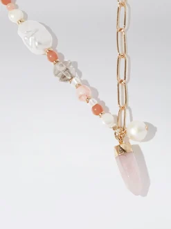 Bracelet With Stone And Pearl|Parfois Cheap