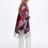 Check Knitted Poncho|Parfois Clearance