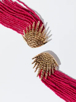 Clip Earrings With Beads|Parfois Best Sale