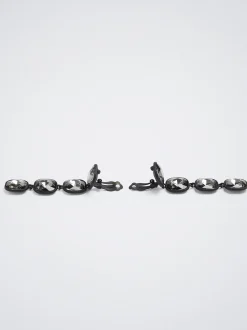 Clip Earrings With Crystals|Parfois Fashion