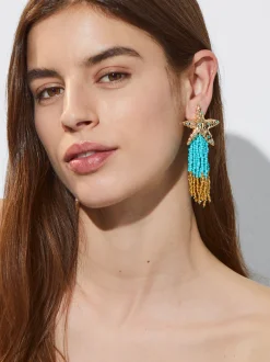 Clip Earrings With Star And Beads|Parfois Discount