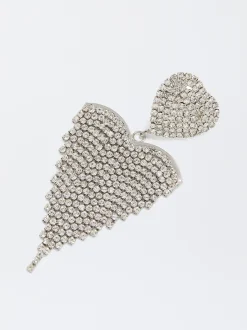 Clip-Earrings With Crystals|Parfois Store
