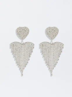 Clip-Earrings With Crystals|Parfois Outlet