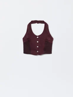 Color Block Denim Top|Parfois Best