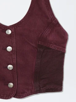 Color Block Denim Top|Parfois Best