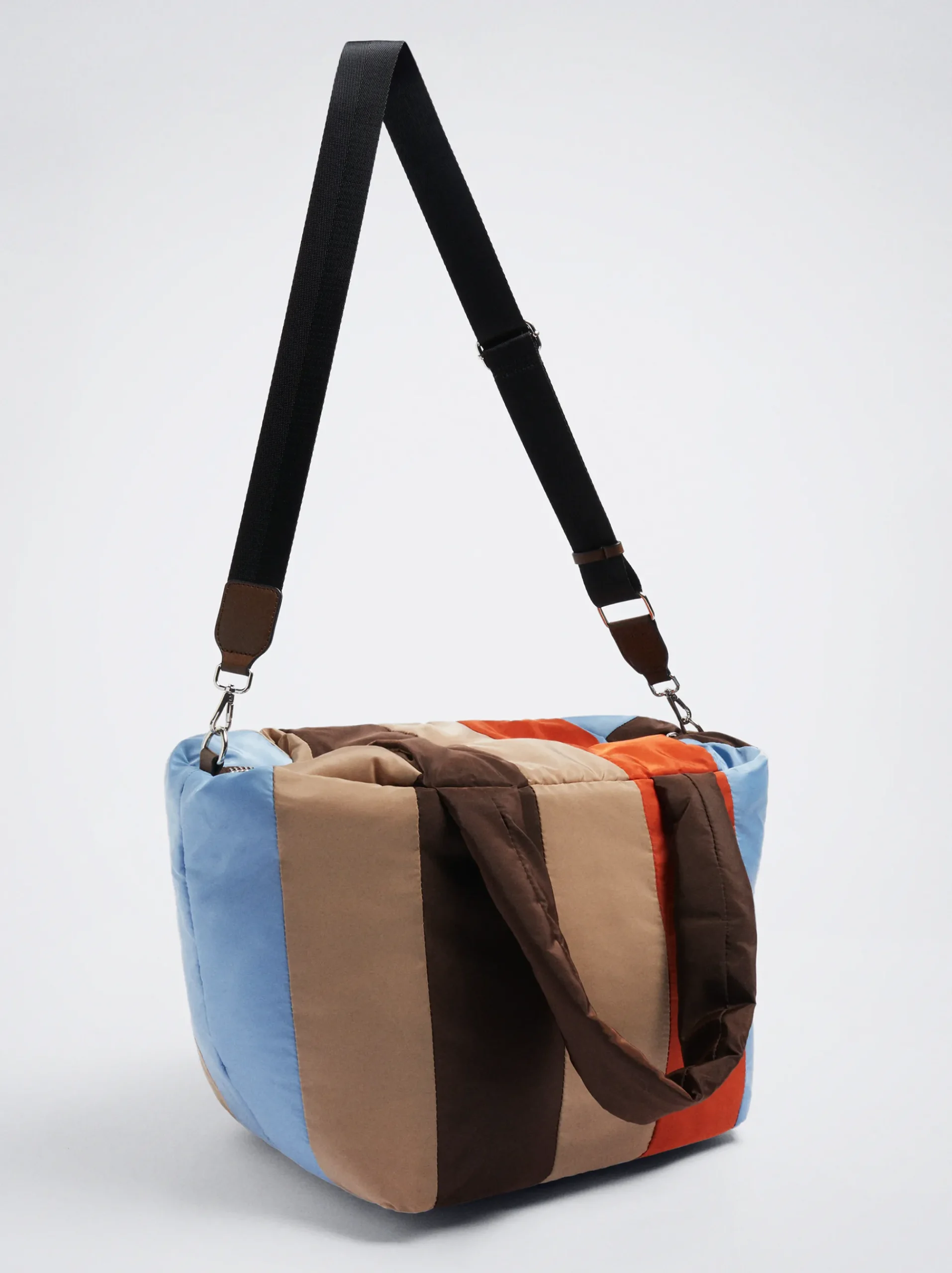 Color Block Quilted Tote Bag|Parfois Hot