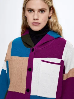 Colour Block Knit Cardigan|Parfois Clearance