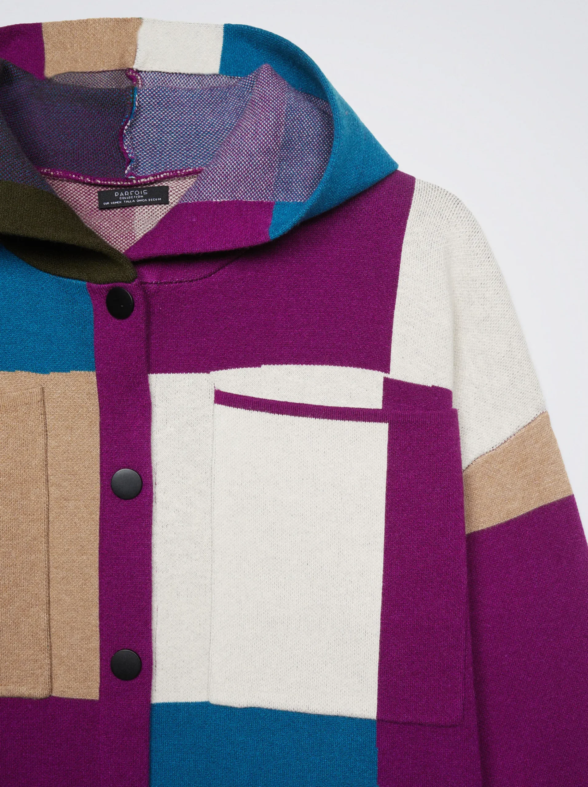 Colour Block Knit Cardigan|Parfois Clearance