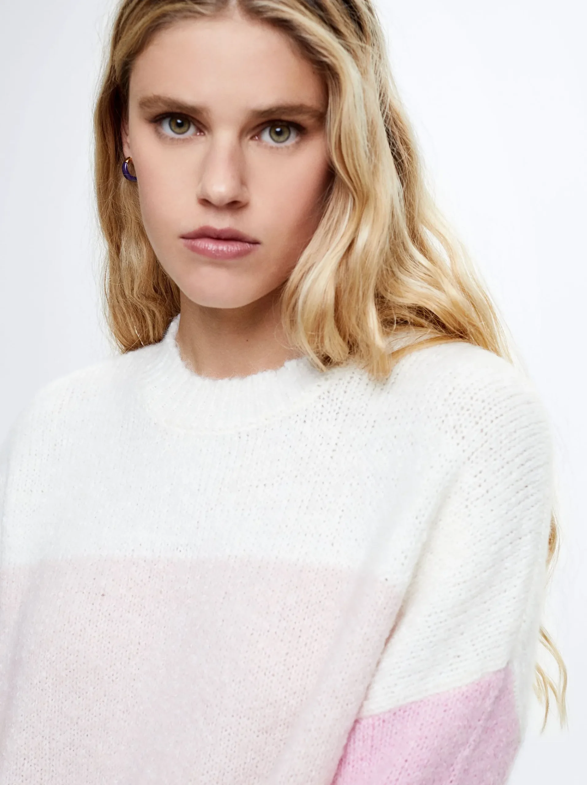 Colour Block Knit Sweater|Parfois Cheap