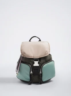 Colour Block Nylon Backpack|Parfois Discount