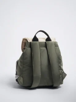 Colour Block Nylon Backpack|Parfois Discount