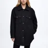 Cotton Overshirt With Pockets|Parfois Store