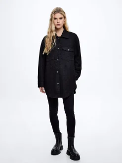 Cotton Overshirt With Pockets|Parfois Store